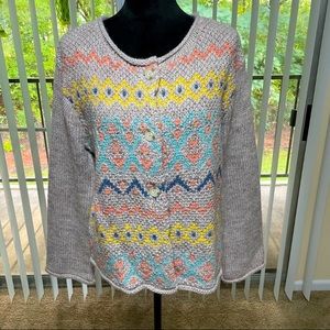 Sundance Women’s Wool Blend Long Sleeve Pastel Knit Cardigan Sweater